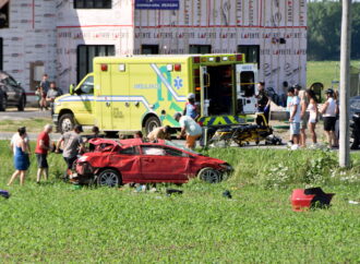 Un conducteur éjecté et grièvement blessé dans une violente embardée à Drummondville