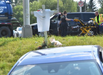 Violente collision à Drummondville : deux blessés dans un accident à l’intersection Robert-Bernard et René-Lévesque