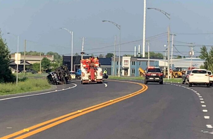 Un seul conducteur impliqué dans un accident impliquant trois véhicules sur la route 122