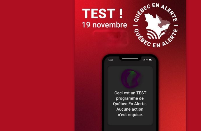 Test du système d’alerte d’urgence provincial : ne faites pas le saut! une solution simple pour éviter d’être surpris