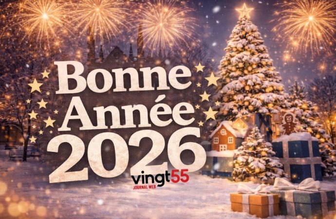 Bonne année 2026 ! l’équipe du Vingt55 vous remercie et vous offre ses meilleurs vœux pour la nouvelle année.