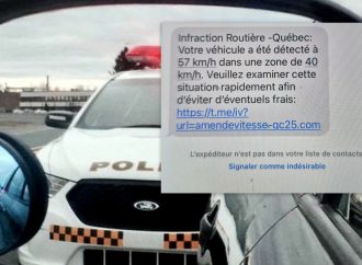Faux excès de vitesse, vraie fraude par texto :  »payer à toute vitesse » la SQ invite à la prudence
