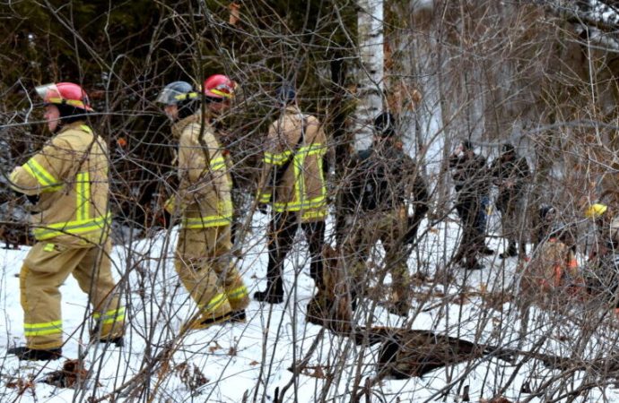 Une randonneuse secourue par le pompiers après s’être perdue dans la forêt Drummond