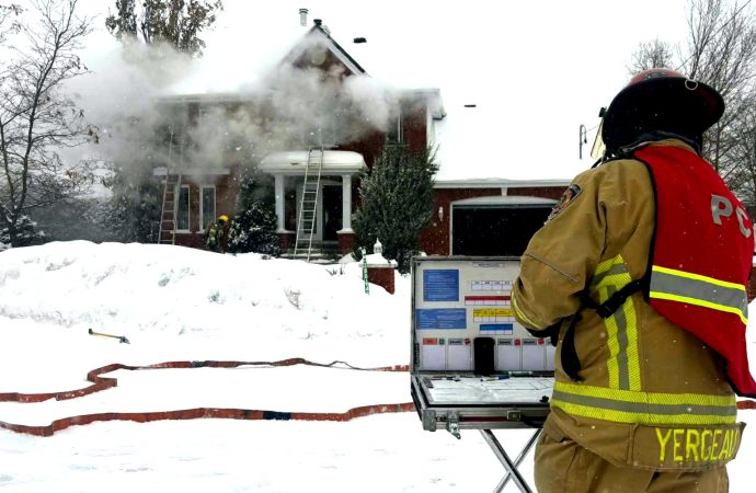 Cinquième alarme pour un incendie de résidence à Drummondville