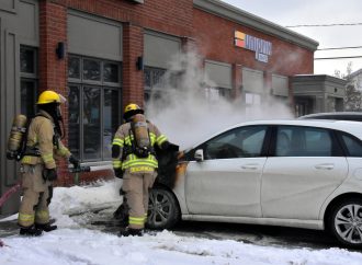 Les pompiers interviennent pour un autre incendie de véhicule à Drummondville
