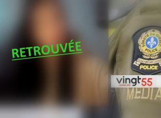 L’adolescente de 13 ans, disparue à Drummondville, a été retrouvée saine et sauve