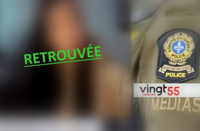 L’adolescente de 13 ans, disparue à Drummondville, a été retrouvée saine et sauve