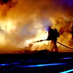 Deux bâtiments détruits dans un incendie majeur à Wickham @ Crédit photo Eric Beaupré Vingt55 Tous droits réservés (15)