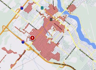 Une panne d’électricité touche actuellement un important secteur de Drummondville