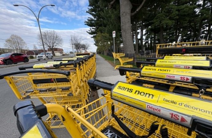 Un incident « sans nom » : bien oui… plus de 150 paniers d’épicerie prennent la route à Drummondville