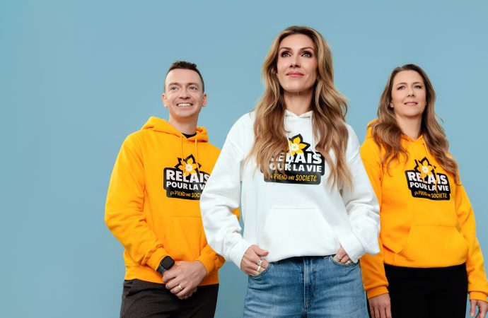 Relais pour la vie : Ingrid Falaise, Amélie Beyries et Anthony Vallée mobilisés pour le retour au Québec
