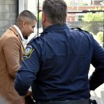 Andres Felipe Alvarez Serrano a comparu détenu au palais de justice de Drummondville Crédit photo Éric Beaupré Vingt55. Tous droits réservés (3)