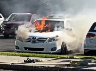 Un incendie de véhicule mobilise les pompiers à l’Hôpital Sainte-Croix