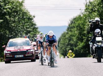 Épreuve du circuit World Tour : Hugo Houle à l’attaque dans l’échappée du jour au Tour Auvergne–Rhône-Alpes