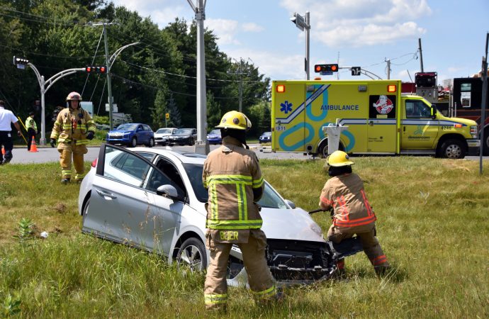 Violente collision à Drummondville: Le scénario se répète à l’intersection René-Lévesque et Robert-Bernard