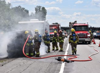 Feu de véhicule : un projet de vacances s&rsquo;enflamme sur l&rsquo;autoroute 20