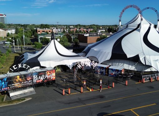 Paranormal Cirque débarque à Drummondville : frissons et performances spectaculaires sous le grand chapiteau