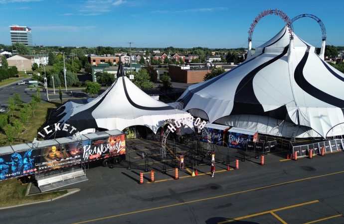 Paranormal Cirque débarque à Drummondville : frissons et performances spectaculaires sous le grand chapiteau