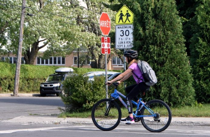 Sécurité à vélo : la SQ donne rendez-vous aux cyclistes près de la Rivia à Drummondville
