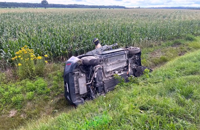 Violente embardée : un automobiliste fait une sortie de route sur le rang Saint-Joseph