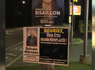 Sylvain Marcoux mise sur une campagne d’affichage nationaliste dans Marie-Lacoste-Gérin-Lajoie