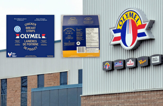 L’ACIA rappelle des lanières de poulet Olymel en raison d’un risque de contamination à la Listeria