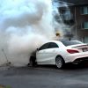 Incendie criminel : une Mercedes incendiée, la Sûreté du Québec enquête à Drummondville