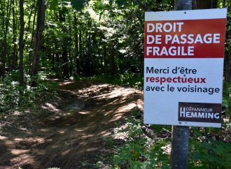 Projet pilote de VTT : fils à pêche et gestes préoccupants Julie Arel mise sur la bonne foi et la cohabitation