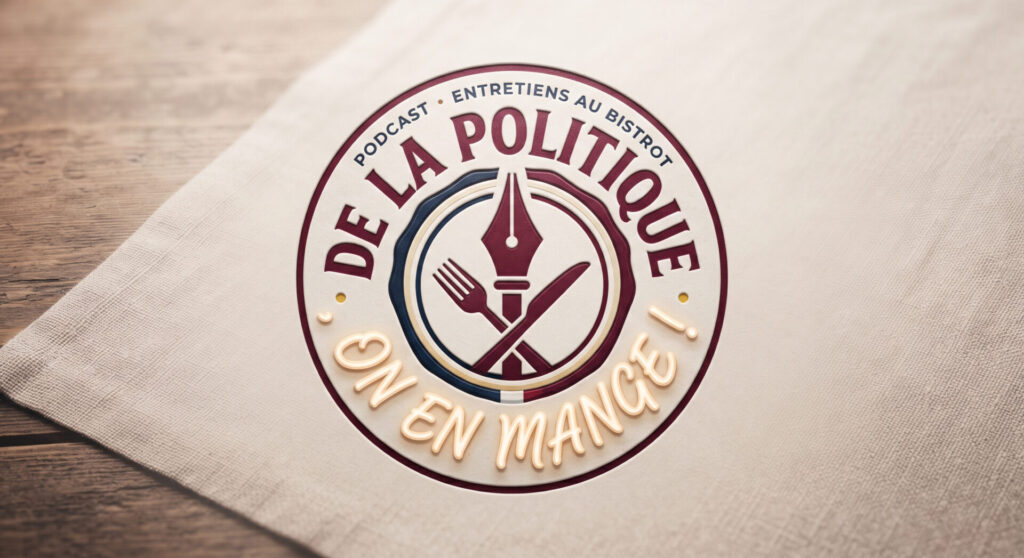 Logo Podcast de la politique on en mange