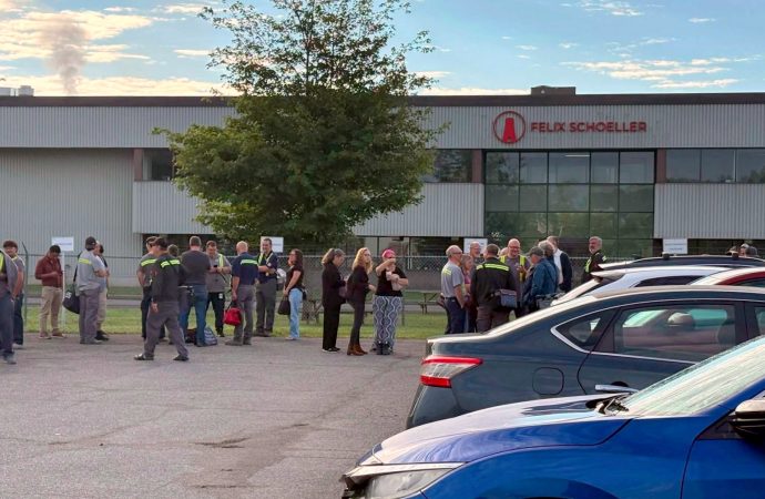 Un incendie force l’évacuation des employés de Félix Schoeller à Drummondville