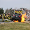 Un feu de véhicule force l’intervention des pompiers sur l’autoroute 55, dans le Centre-du-Québec