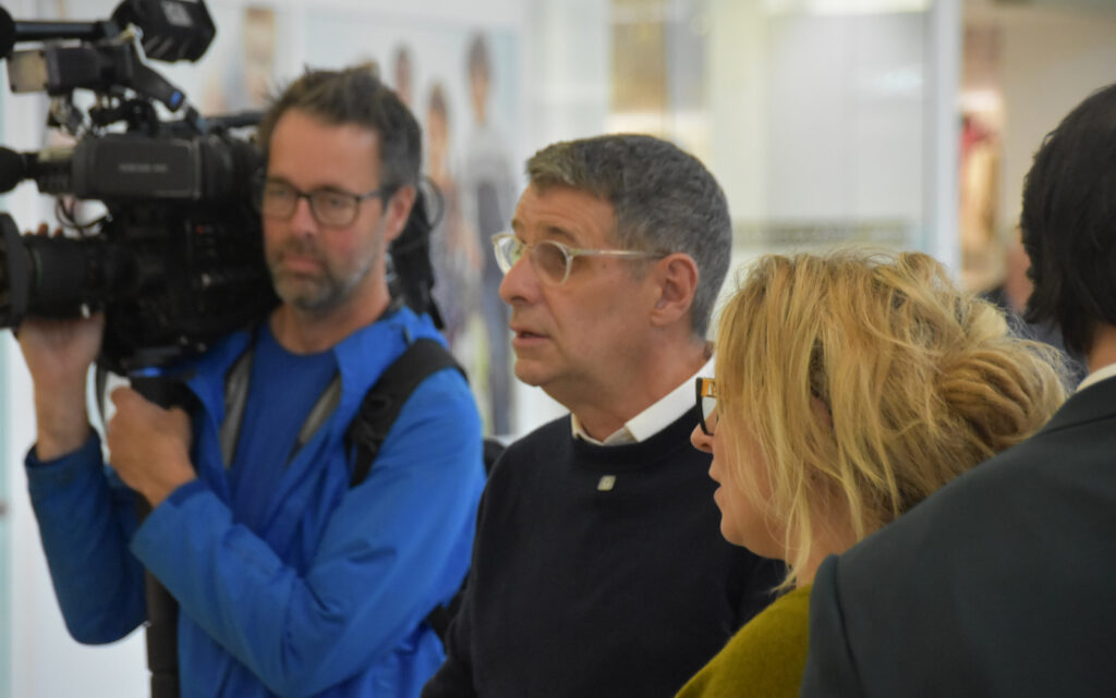 Le chef conservateur Éric Duhaime, Myriam Cournoyer et Laura Tremblay. @ Crédit photo Eric Beaupré Vingt55 Tous droits réservés (3)
