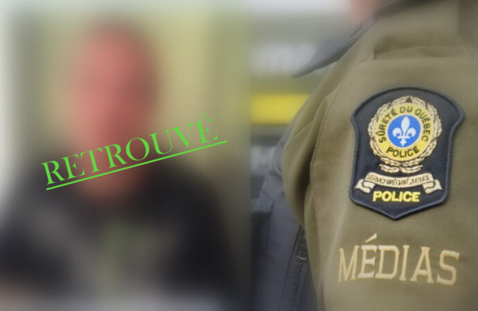 La Sûreté du Québec confirme que l’homme porté disparu a été retrouvé sain et sauf.